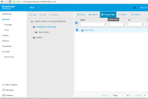 17-Relacionando-Politicas Bitdefender Cloud