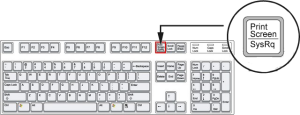 print screen teclado comum